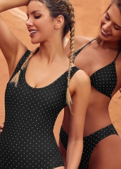 Cutstom printing sublimation bathing suits women sexy black one piece swimwear