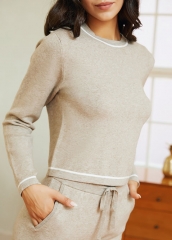 Custom Winter Knit Turtleneck High Neck Pullover Women's Sweater