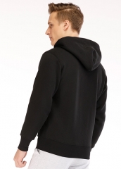 Men's Full-Zip Sports Hooded Jacket Blank Sweatshirt