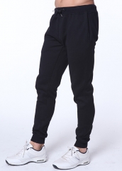 Casual sports training wear long men jogger pants with waist string