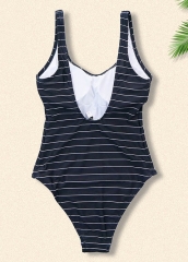 Kids Swimwear Strip One-Piece Tassels Bikini Set Swimsuit Bathing Suit