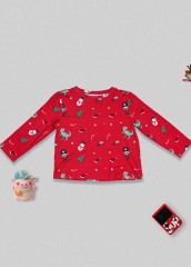 Kids Casual Long Sleeve Pullover And Pants Little Girls Home Wear