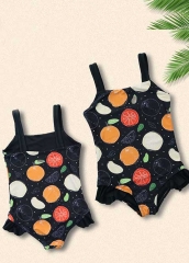 Wholesale Little kids Cartoon Sublimation One Piece Cute Print Swimwear