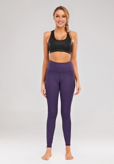 Purple crocodile pattern yoga pants fitness clothing manufacturer yoga leggings wholesale
