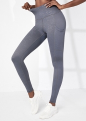 In Stock Embossed Snake Skin Leggings High Waist Sports Yoga Pants Women Yoga Leggings Wholesale