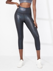 High Waist Elastic Slim Fit Yoga Capris Yoga Wear Manufacturer Running Fitness Yoga Pants Wholesale