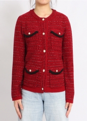 Winter Fashion Round Neck Jumper Sweater Knitwear Cardigan Coat