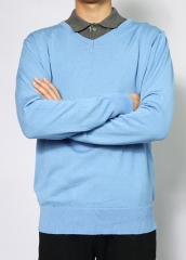 Solid Color Long Sleeve Sweatshirt O-Neck Cotton Men′ S Sweater