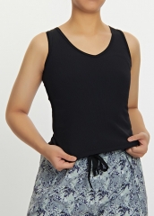 Women's Sleeveless T-shirt Vest Tank Top Custom Wholesale Factory