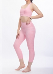 Printed Sports Bra Yoga Pants Set Temperature Sensitive Yoga Wear