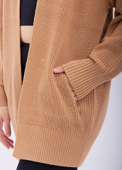 AW Knitting Solid Color Sweater Cardigan Coat Customized Wholesale