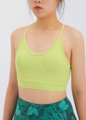 New Solid Color Sexy Beauty Y-shaped Back Gym Running Sports Bra