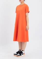 Custom Short Sleeves Summer Plain Women T Shirt Dress Casual Designer Tee Shirt Dress