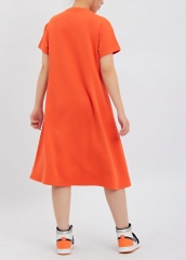 Custom Short Sleeves Summer Plain Women T Shirt Dress Casual Designer Tee Shirt Dress
