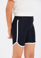 Girls Patchwork Striped Gym Yoga Leggins Tight shorts Wholesale