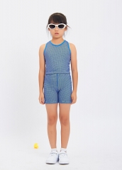 Summer Children's Sleeveless Breathable Tank Top Shorts Sports Set