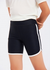 Girls Patchwork Striped Gym Yoga Leggins Tight shorts Wholesale