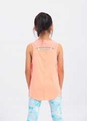 Recycled Fabric Lightweight Breathable Fashion Girl's Sleeveless T Shirt Tank Top