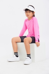 Recycled Fabric Breathable Girls Long Sleeve T-shirt