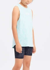 Cool Breathable Letter Printed Children's Sleeveless T-shirt Vest