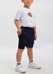 OEM ODM Boys Sublimation Woven Sports Fake Two Piece Shorts