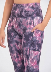 New Style Fashion Tie Dye Leggings For Women With Pockets