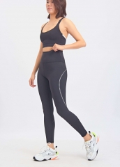 Custom 2 Piece Yoga Set Women Gym Fitness Sports Bra Leggings Suit