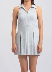Women's Fashion Geometric Printed V-neck Sports Fitness Golf Tennis Skirt Dress for Women