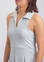 Women's Fashion Geometric Printed V-neck Sports Fitness Golf Tennis Skirt Dress for Women