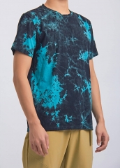 100% Cotton Tie Dye Men T Shirts Custom Printing Logo Low MOQ