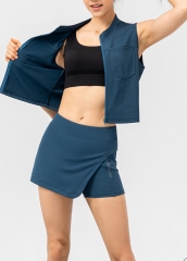 Women Sports Yoga suit Quick Dry Tennis Shorts Wear Set
