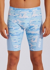 Mens Silicone Printing Waterproof Tight Quick Drying Swim Shorts Custom