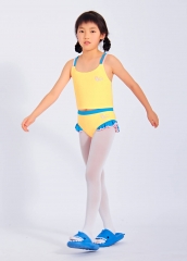 Fitted and Comfortable Quick Dry Girls 2 Pieces Swimsuit with Ruffles