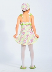 Children's Bathing Suit Girls Cute One Piece Swimwear Sunscreen Swimming Dress For Kids