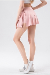 Quick Drying Pocket Short Skirt Side Split Strap Sports Yoga Badminton Tennis Skirt