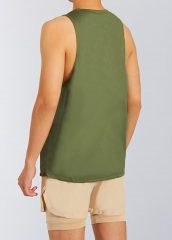 Custom Sleeveless Breathable Quick Dry Mens Fitness Workout Gym Vest Men's Tank Tops